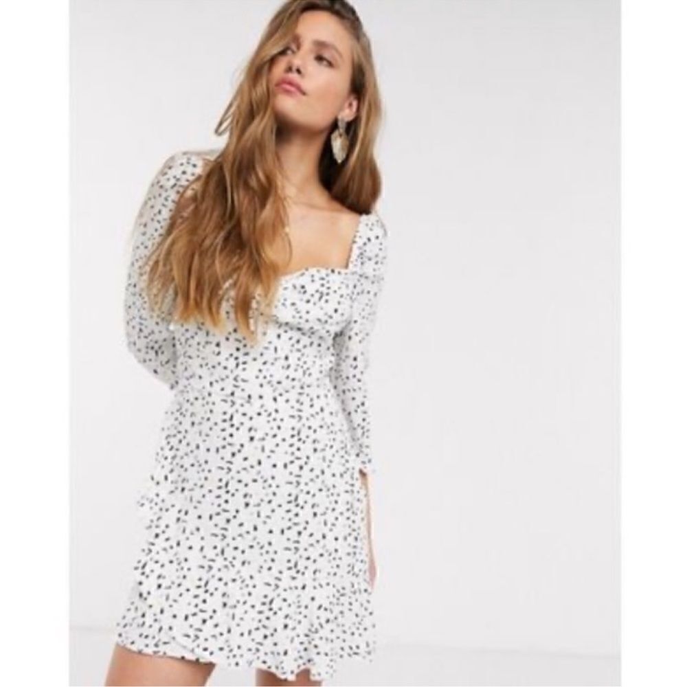 Rahi Stila Confetti Print Sweetheart Mini Dress Size XS